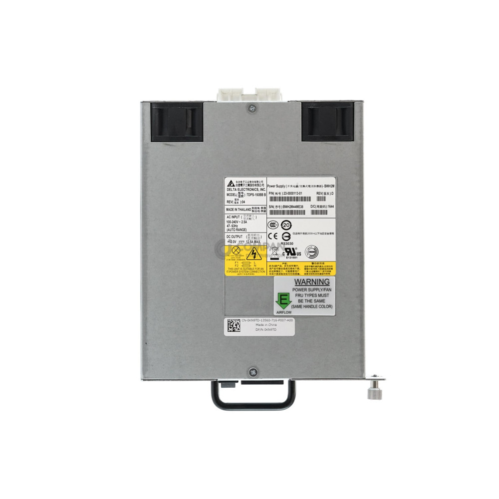 KN9TD DELL BROCADE 150W POWER SUPPLY WITH FAN FOR 6510 SWITCH